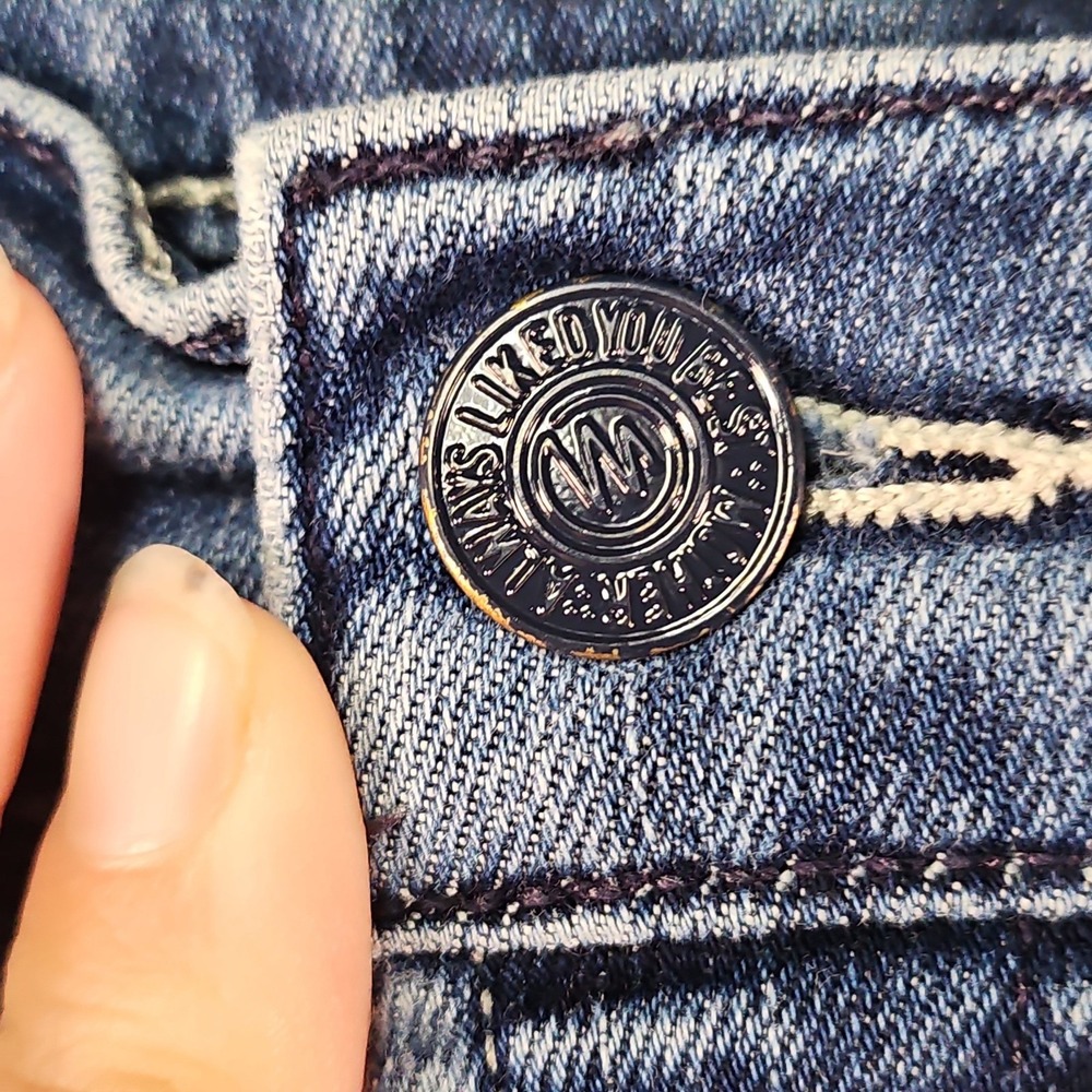 Mother The Hustler Ankle Flare Jeans Womens 25 Blue Fade Denim Made in USA - Picture 4 of 16